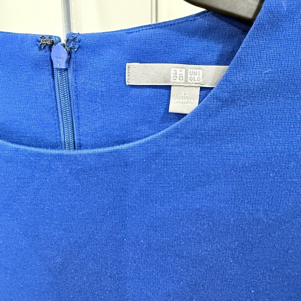 Uniqlo Women's Blue Sleeveless Sheath Dress Size XS - Picture 5 of 8